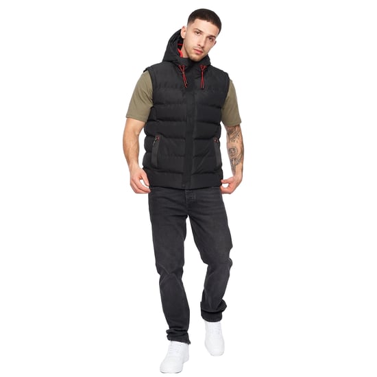 Crosshatch Heren Kampleys Gilet met reliëf (Zwart) - Image 3