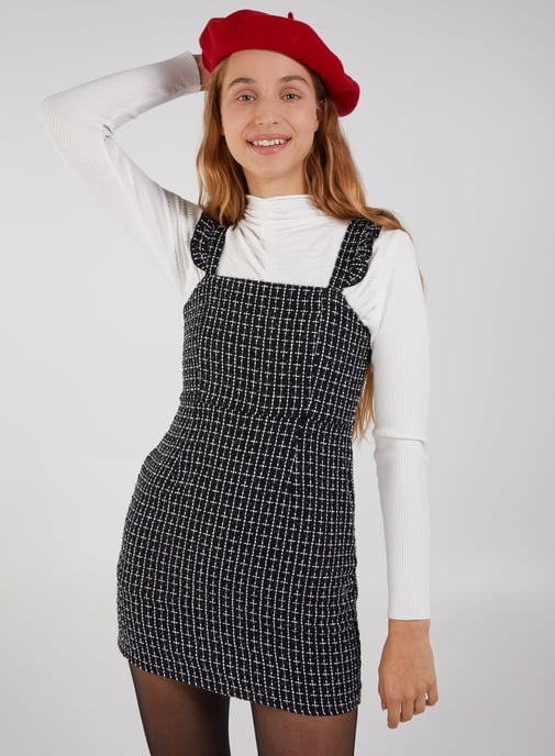 Tweed Pinafore Dress