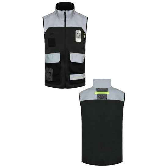 Puma x Helly Hansen Sleeveless Grey Mens Refelctive Polar Fleece Vest 598279 01