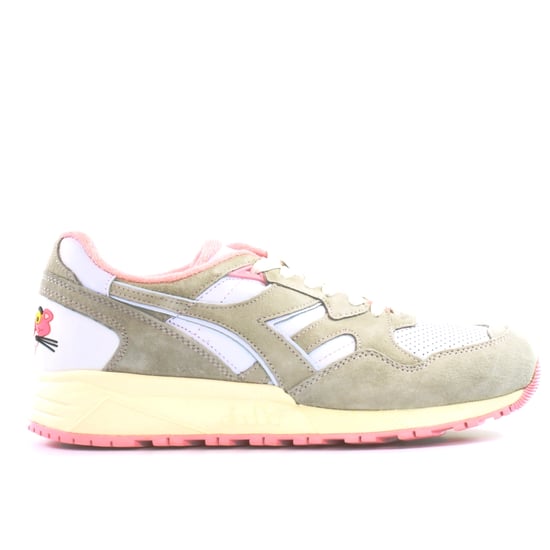 Diadora LC23 N9002 Mens White/Pink Trainers