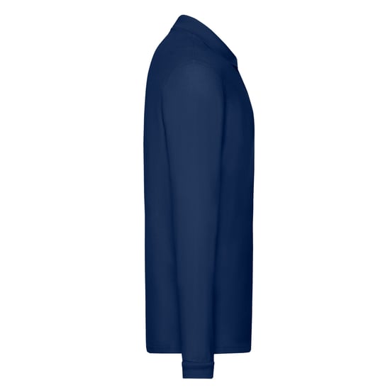 Fruit of the Loom Heren Premium Pique Poloshirt met lange mouwen (Marine) - Image 3