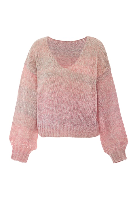 Mymo Jumper Dames roze geel - Image 1