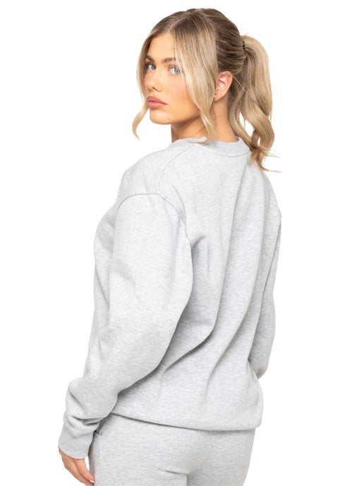 Enzo Womens Oversized Sweatshirt - Grey