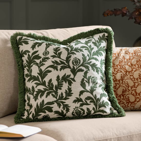 Seventy Three Hedera Jacquard Feather Rich Cushion