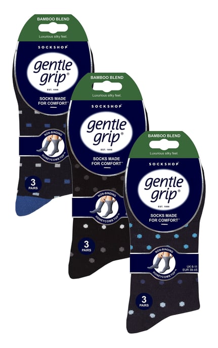 Gentle Grip - Heren 9 Paar Bamboe Sokken Multipack - SOMRM101106 - Image 2