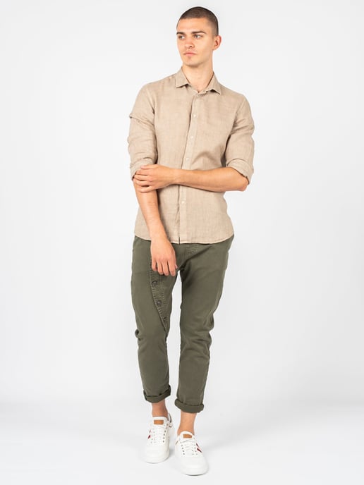 Xagon Man overhemd Lino Mannen beige - Image 3