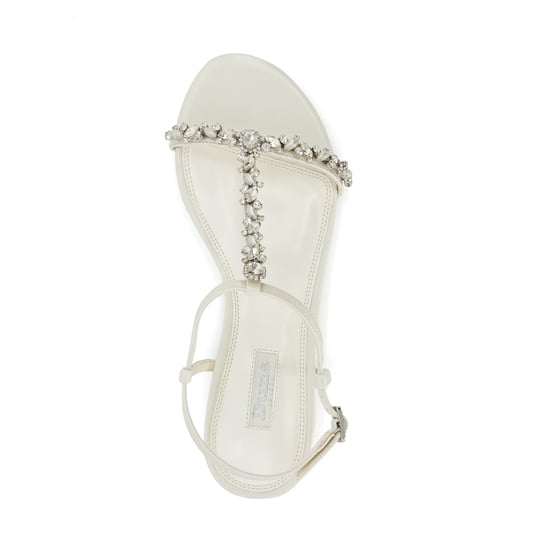 Dune Ladies Nuptuals - Jewel Embellished Flat T-Bar Wedding Sandals