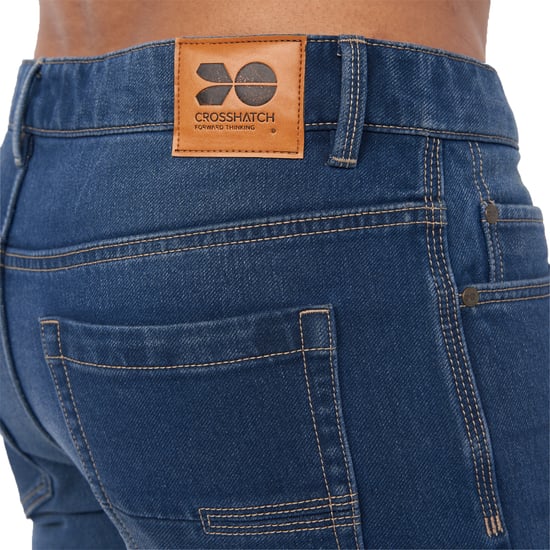 Crosshatch Heren Lampoons Slim Jeans (Stone Wash) - Image 6