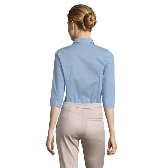 SOLS Dames/Dames Stretch 3/4 Mouwen Blouse (Heldere lucht) - Image 2