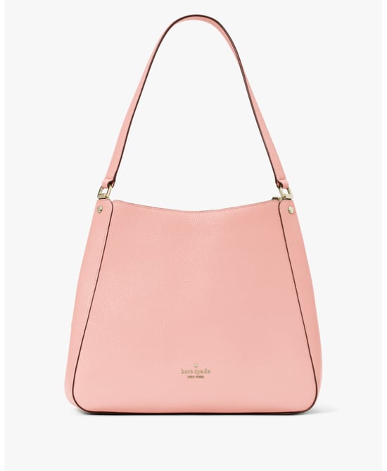 Leila Pebbled Leather Medium Triple Compartment Shoulder Bag