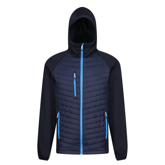 Regatta Mens Navigate Quilted Hybrid Jacket (Navy/French Blue)