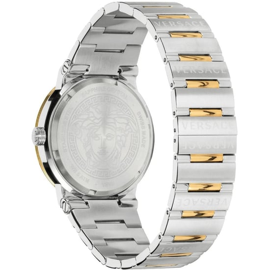 Versace VELW00720 Greca Logo Two-Tone Green Ladies Watch