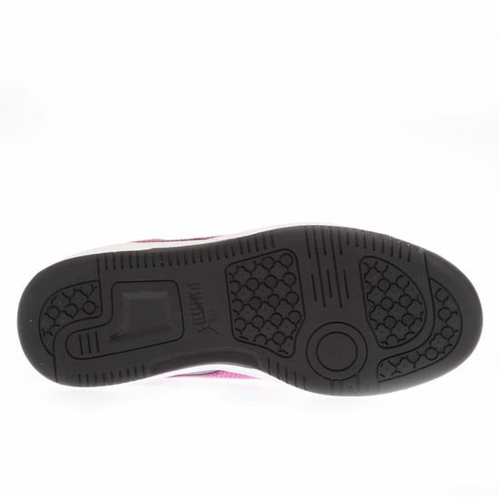 Boy's Puma Juniors Rebound V6 Trainers in Black Grey