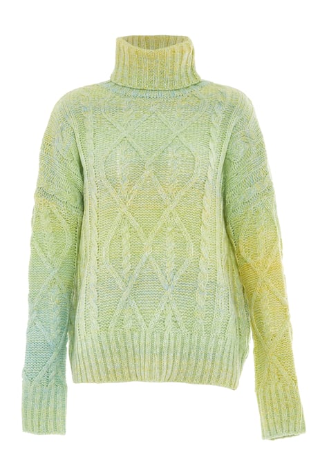 Mymo Trui met coltrui Dames LIME MUNT - Image 1
