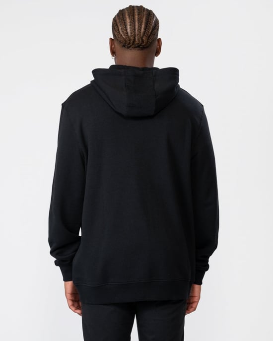 Lyle & Scott Tonal Eagle Jet Black Hoodie Met Rits - Image 4