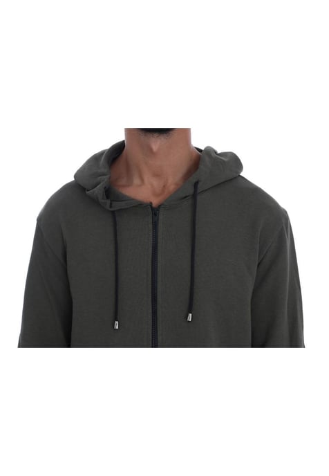 Daniele Alessandrini Heren Groene Volledige Ritssluiting Hoody Katoenen Trui - Image 4