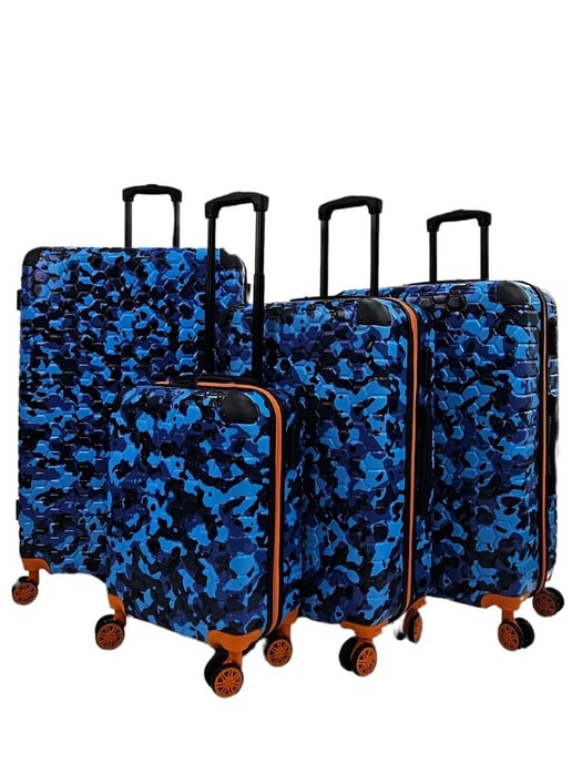 Hardshell Cabin Suitcase Robust 8 Wheel ABS Luggage Travel Bag