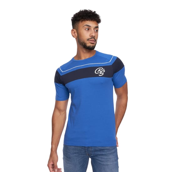 Crosshatch Heren Craftore T-Shirt (Blauw) - Image 1