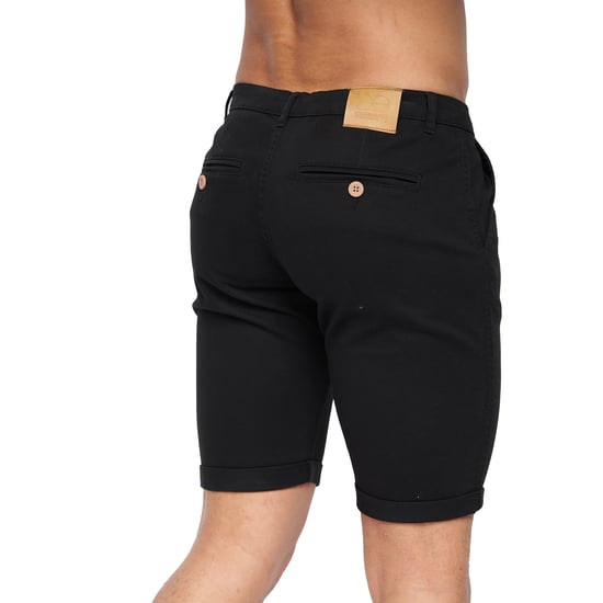 Crosshatch Heren Sinwood Chino Shorts (Zwart) - Image 2