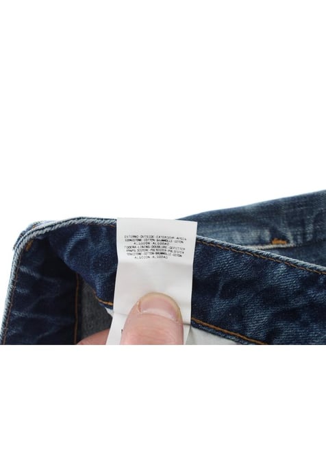 Cavalli Dames Blauwe Was Torn Katoenen Rechte Jeans - Image 5