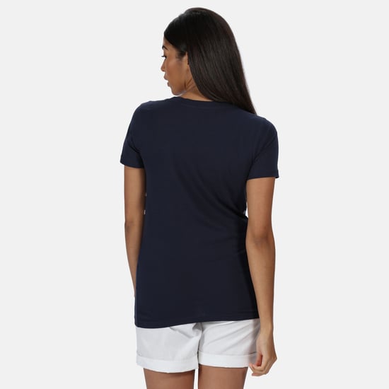 Regatta Vrouwen/dames Filandra IV Grafisch T-Shirt (Marine Zeil) - Image 3