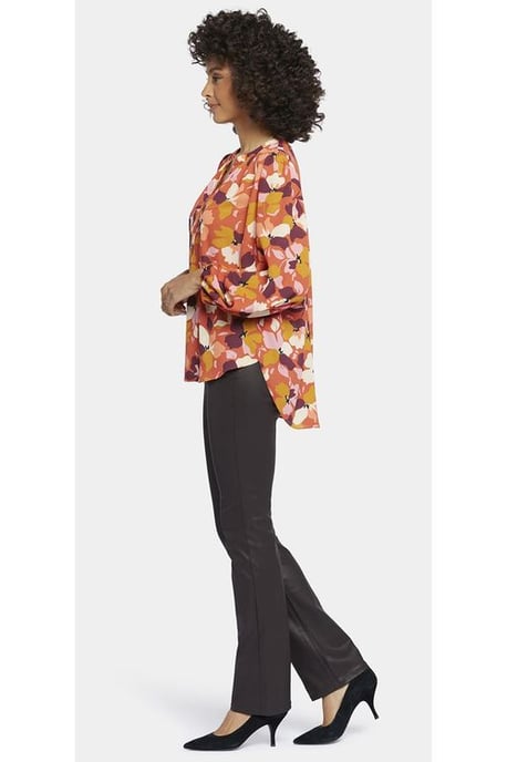 Puff Sleeve Blouse Flower Print