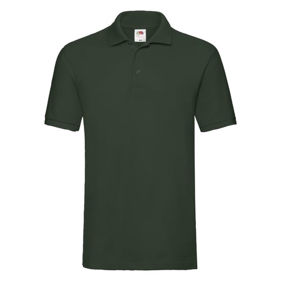 Fruit of the Loom Heren Premium Piqué Poloshirt (Fles groen) - Image 1