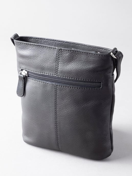Lowther Leather Cross Body Bag in Black