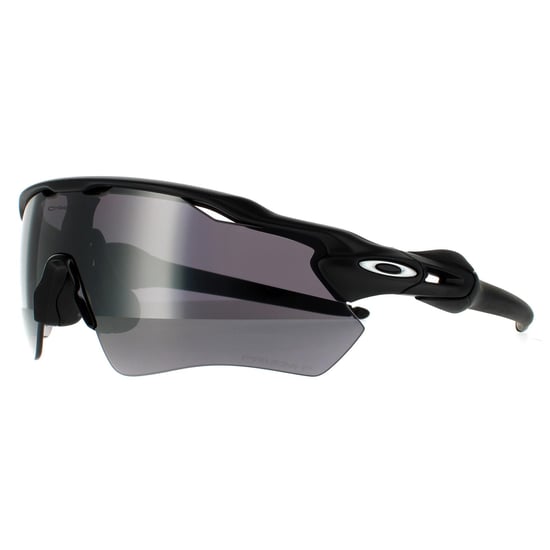 Oakley Wrap Mens Matte Black Prizm Black Polarized Sunglasses