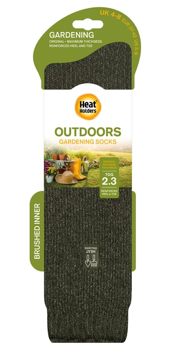 Heat Holders Lange thermo tuinsokken voor heren - Bos Groen - Image 2