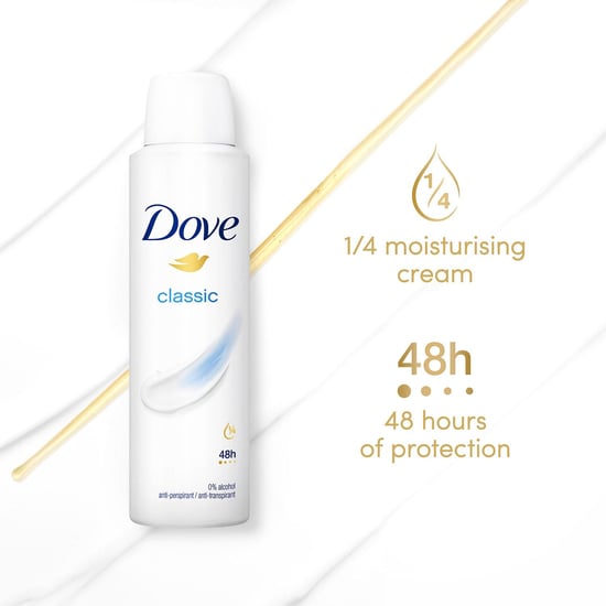 Dove Classic Anti-Perspirant with 48H Sweat Protection Deo for Women 150ml, 6pk - Image 3