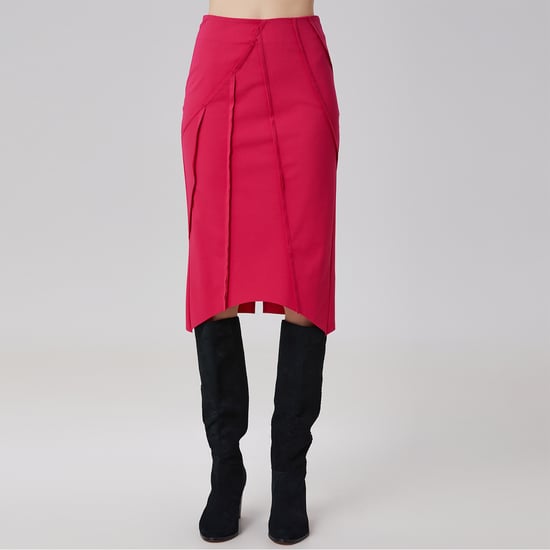 Asymmetrische rok met structurele lijnen - Image 1