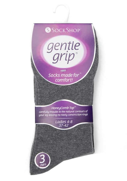 Zachte Grip - 6 Paar Dames Zachte Grip Niet-Elastische Sokken - GG12 - Image 2