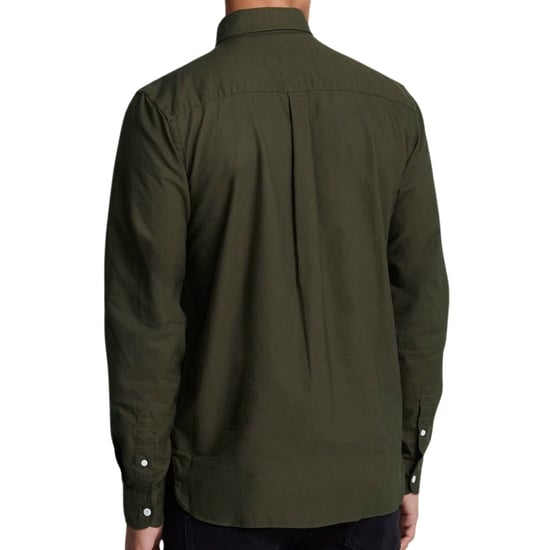 Lyle & Scott donkergroen gevlekt overhemd met lange mouwen - Image 2