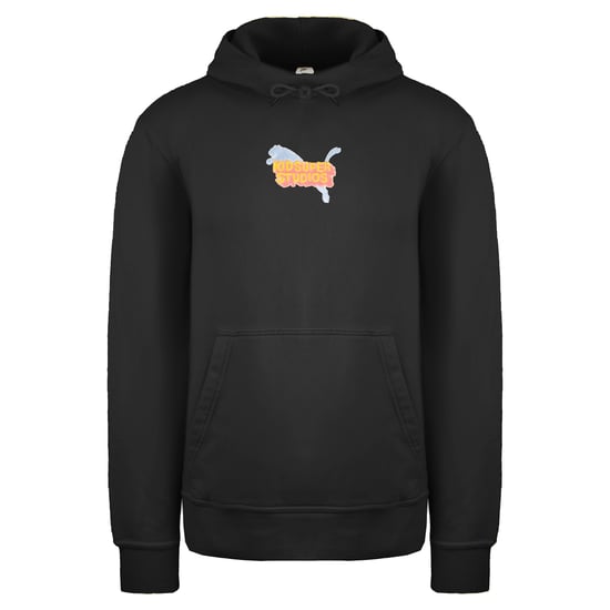 Puma x Kidsuper Studios Long Sleeve Black Mens Graphic Hoodie 598463 01