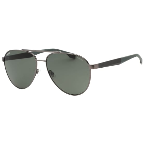 Hugo Boss Grijs Groene Gepolariseerde Lens Matt Ruthenium Zonnebril - Image 2