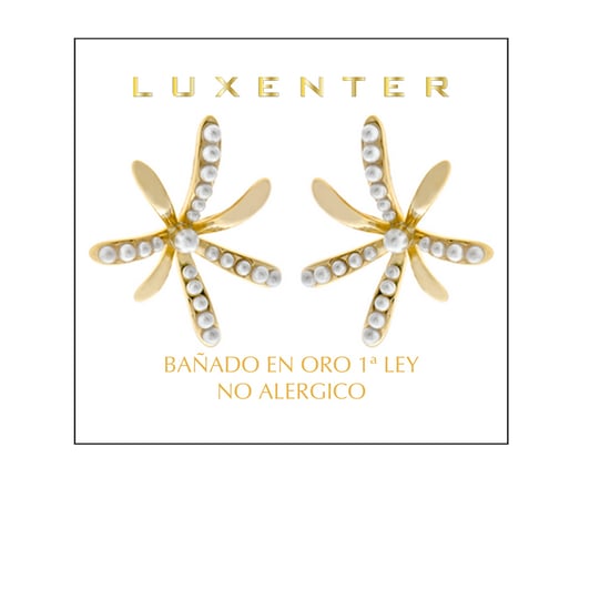 Luxenter witte parel oorbellen gerhodineerd - Rismu - Image 2