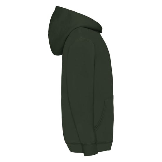 Fruit of the Loom Kinderen/Kinderen Classic Hooded Sweatshirt (Fles groen) - Image 3