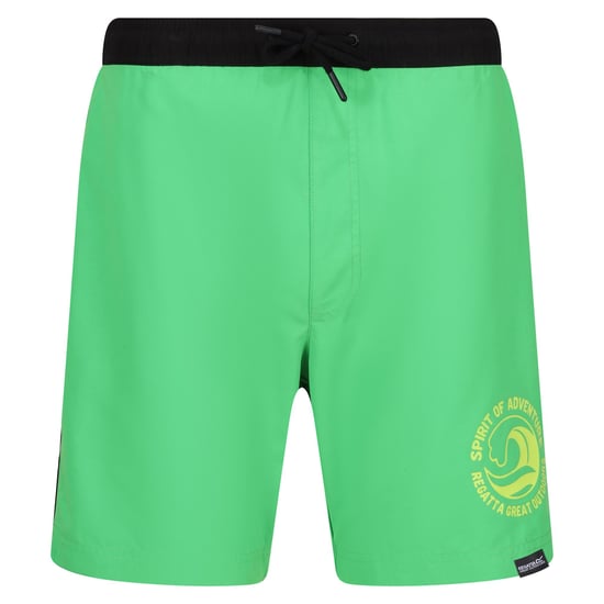 Regatta Mens Bentham Swim Shorts (Fairway Green/Black)