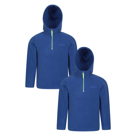 Mountain Warehouse Kinder/Kids Camber Quarter Zip Hoodie (Set van 2) (Marine) - Image 1