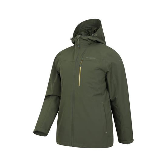 Mountain Warehouse Heren Brisk Extreme Colour Block Waterdichte Jas (Groen) - Image 4