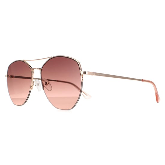 Calvin Klein Aviator Mens Rose Gold Brown CK20121S