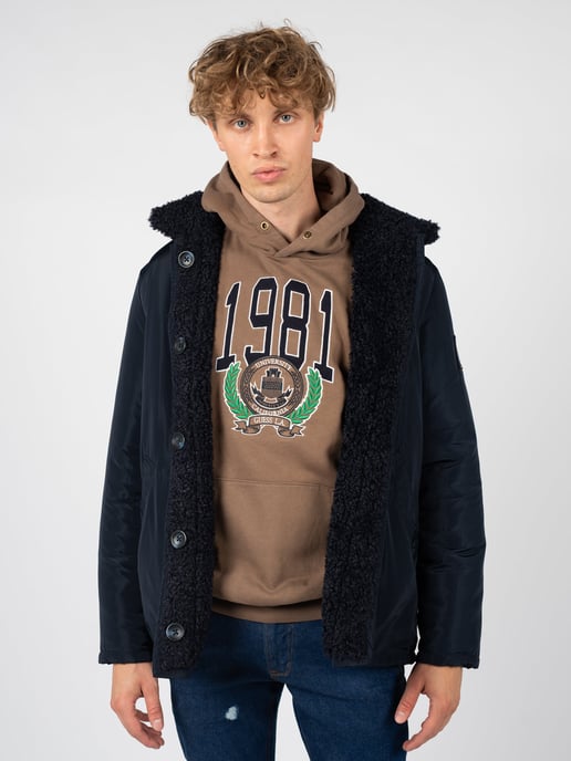 Guess Jacket Reversible Men's Blue