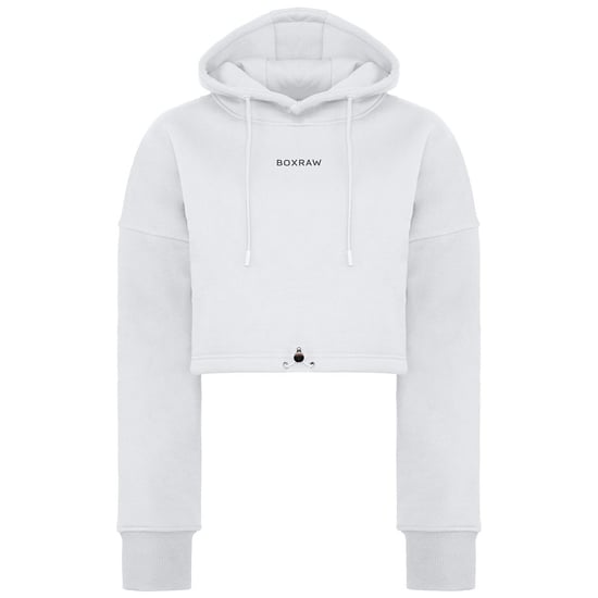 BoxRaw Johnson Womens Wit Cropped Hoodie - Image 1