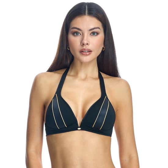 Women's wireless halter bikini bra W241705