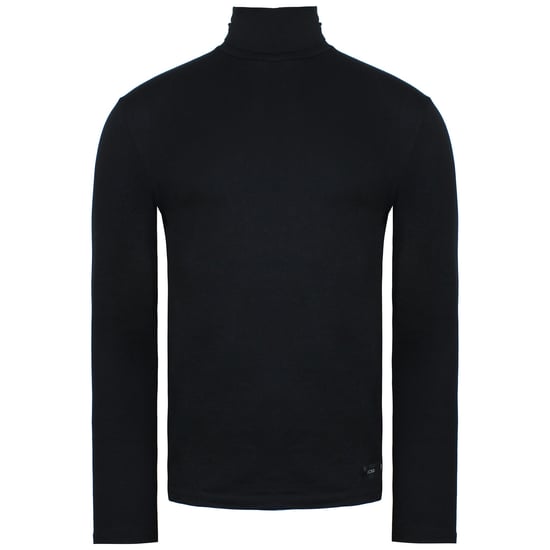 Hom Plain Heren Zwarte Golf Trui - Image 1