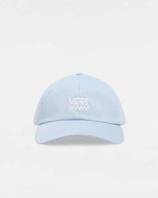 VANS Court Side Curved Bill Jockey Hat in Stoffig Blauw - Image 2