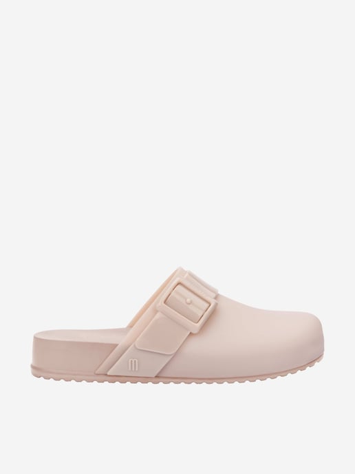 Mini Melissa Girls Cozy Clogs in Beige