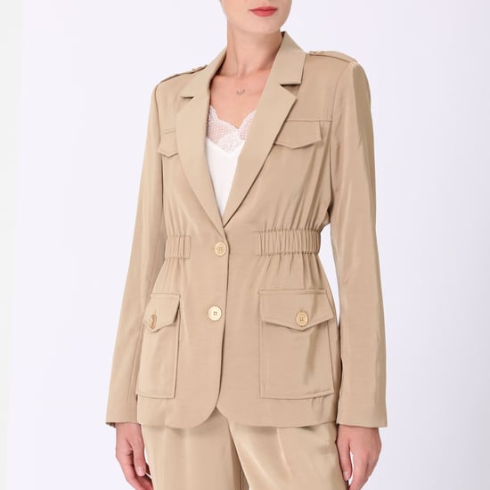 Safari blazer met gather taille - Image 3