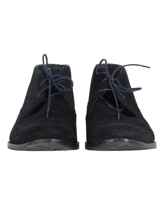 Hugo Boss Desert Veterschoenen Enkellaarsjes in Zwart Suède - Image 2